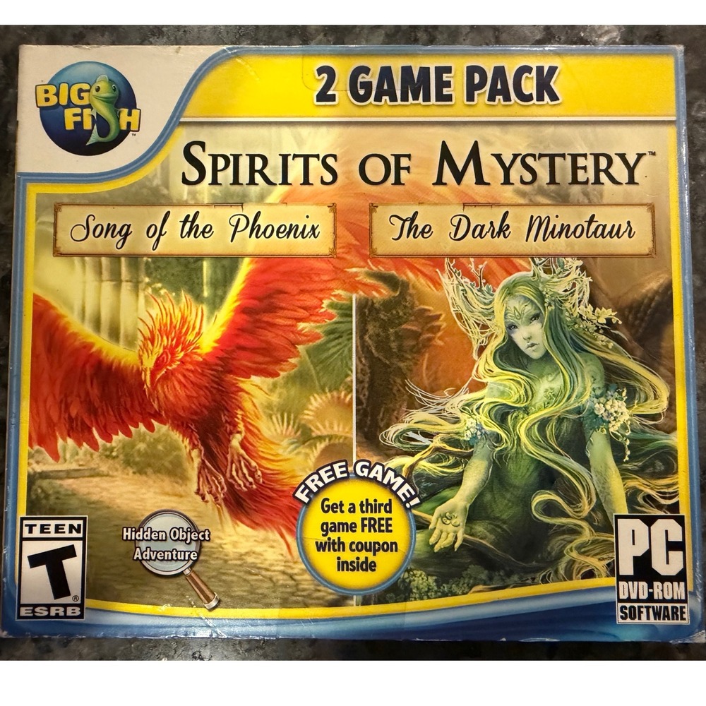 Big Fish Games Spirits of Mystery 2 Game Pack PC Song of Phoenix Dark Minotaur